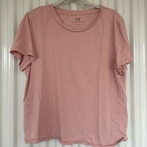 GAP Women's Soft Pink Short Sleeve Tee
